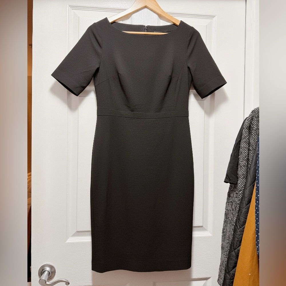 Ann Taylor Black Midi Dress